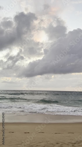 storm clouds over the sea