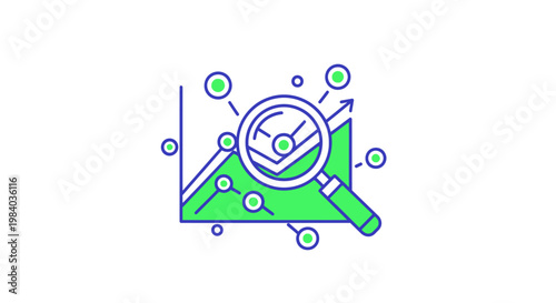 Green triangle with speedometer dial.