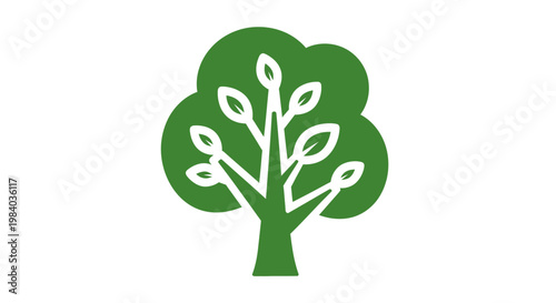 Green tree icon with leaves.