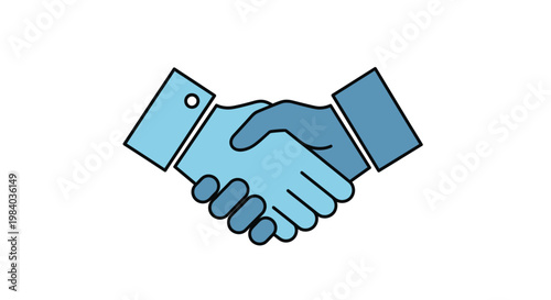 Handshake Between Two Business People.