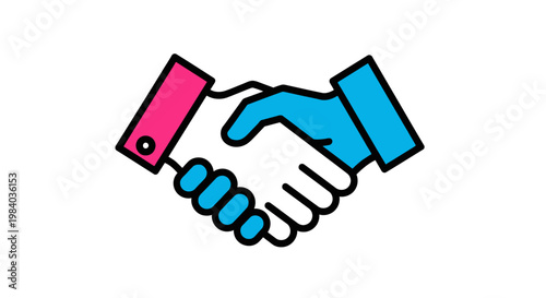 Handshake Business Partnership Agreement.