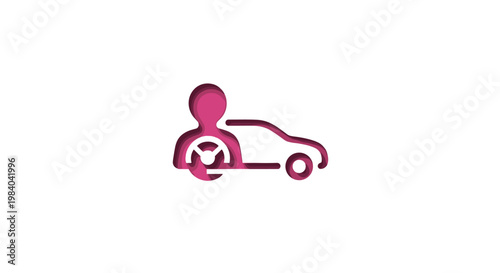 Driver And Car Icon