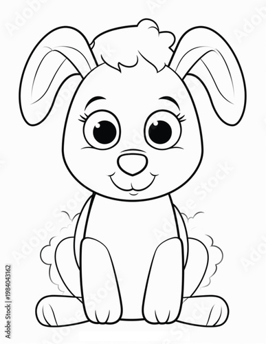 Cozy Farm Animal  Bold& Easy Coloring Pages For Kids