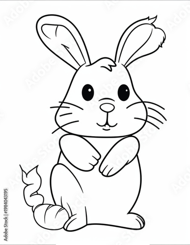 Cozy Farm Animal  Bold& Easy Coloring Pages For Kids