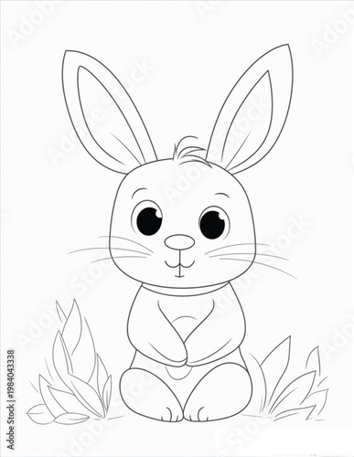 Cozy Farm Animal  Bold& Easy Coloring Pages For Kids