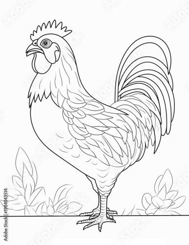 Cozy Farm Animal  Bold& Easy Coloring Pages For Kids