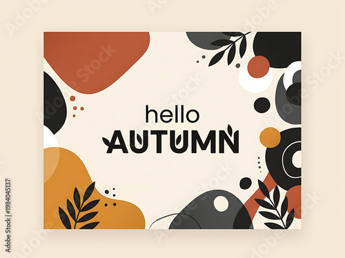 vector illustration of an autumn background