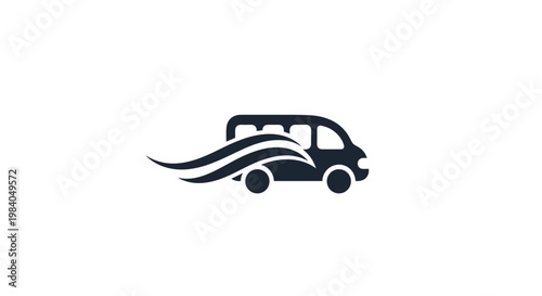 Speedy Van Silhouette Logo