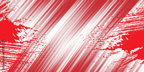 Straight red ink vector lines pack. Bloody color long and round hand-drawn brushstroke text highlights, frames, circles. Asian calligraphy brushstroke set. Eps10