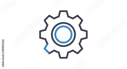 Gear Cog Mechanical Technology Icon.