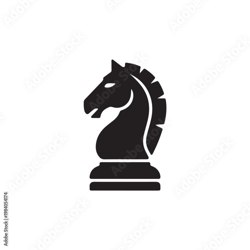 Chess Knight Strategy Game Piece Silhouette Icon