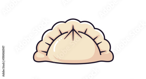 Delicious dumpling food is served hot.