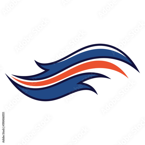 Denver Broncos NFL Team Logo Symbol.