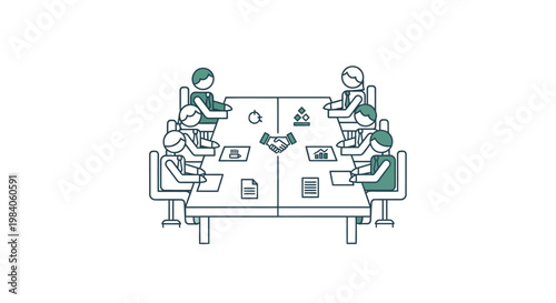 People sitting at a meeting table.