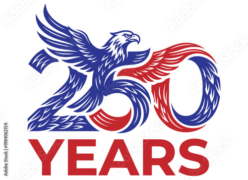 Eagle emblem celebrating 250 years of heritage and legacy