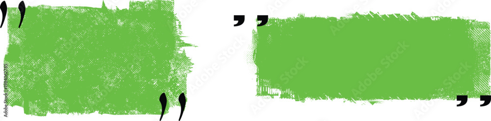 Obraz premium Quotation brush stroke frame set .Quotation mark dialog box .Grunge Box with place for your text. Text box frame.Vector 