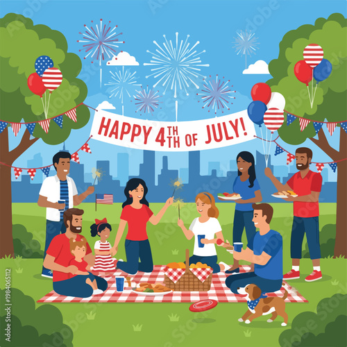 People Celebrating Summer Holiday Together 2.