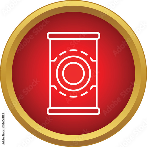 Tin can line icon representing food preservation and storage