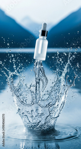 Luxury cosmetic packaging design for premium retail market to attract consumers seeking effective and aesthetic hydrating personal care solutions for daily use