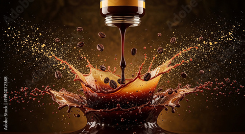 Organic coffee plantation harvest for sustainable supply chain management to provide ethically sourced raw materials for premium global beverage brands