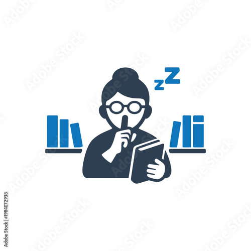 Silent Librarian Management Icon