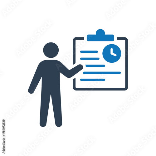 Library Schedule Management Icon