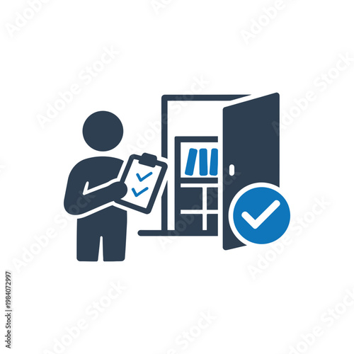 Professional Inventory Audit and Stock Verification Icon