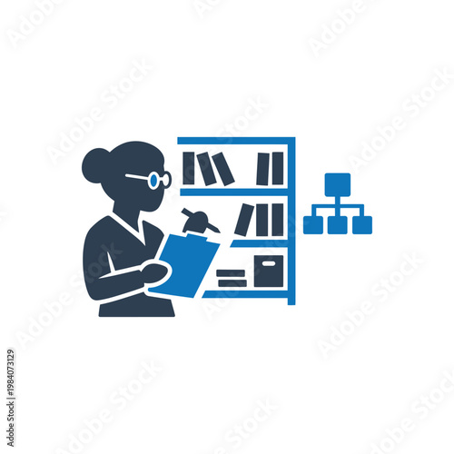 Categorized Resource Cataloging System Icon