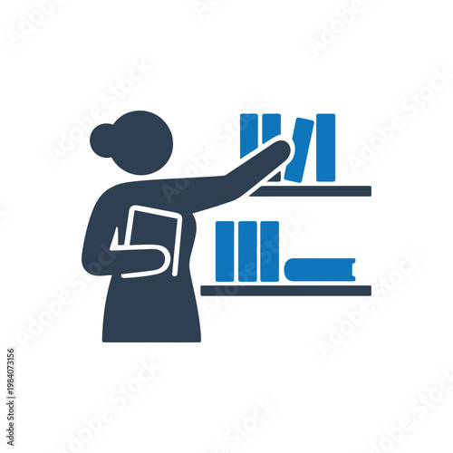 Organizing The Library Collection Icon