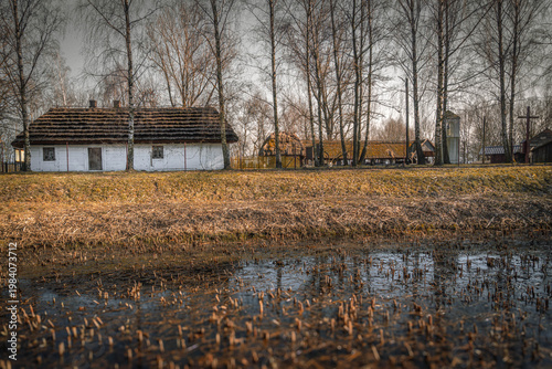 Old buildings in Sieradz, Poland.
