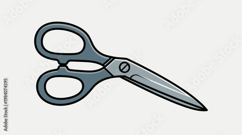 Scissors cutting tool for crafts.