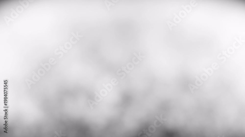 Realistic white smoke descending from top to bottom on black background for overlay, 4K UHD