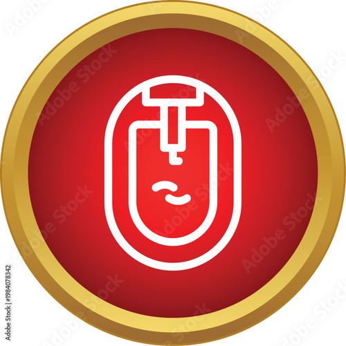 Bidet fixture line icon representing hygiene and bathroom equipment