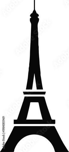 eiffel tower travel icon for posters logos and souvenirs