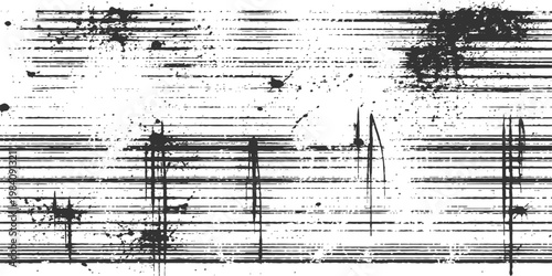 Abstract grunge stripes and splashes that can be utilized to create unique backgrounds or textures. 