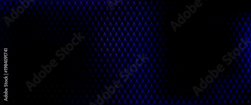 A visually striking abstract composition featuring luminous vertical lines in a vibrant blue hue against a deep, dark background, evoking a sense of advanced technology and digital.
