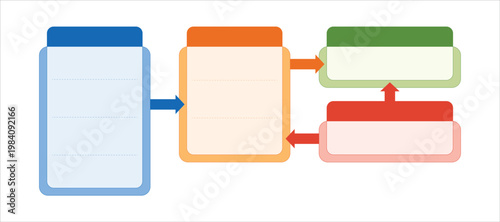 Tableau sur toile table infographic element bundle collections