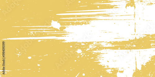 Abstract, a weathered texture reveals an interplay of streaks and splashes in shades of gold and white. A captivating display of abstract artistry.