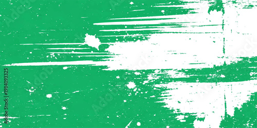 Abstract image of green and white brushstrokes that suggest both dynamism and artistic expression. conveying a modern, textured aesthetic that can enhance designs.