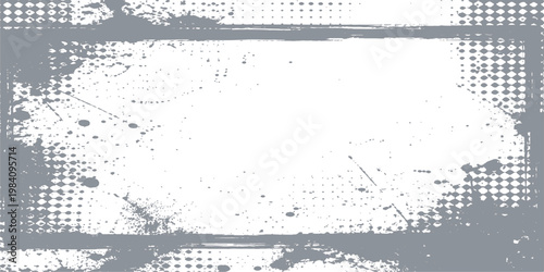 Abstract a captivating, distressed frame with grungy textures, evokes a sense of vintage aesthetic and raw, imperfect beauty.