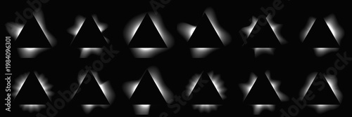 Free Download Set of triangle illuminate light frames - GFXLoad