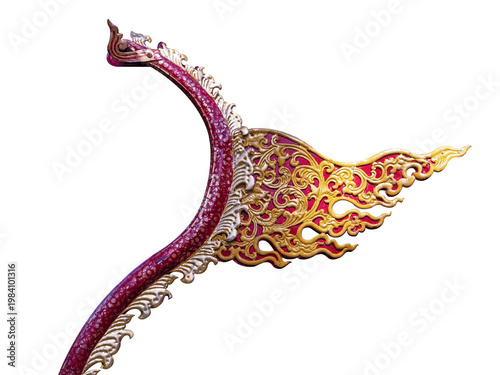 Victory flag above the palanquin