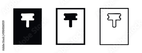 Legal Document with Judge Gavel and Law Icon Set