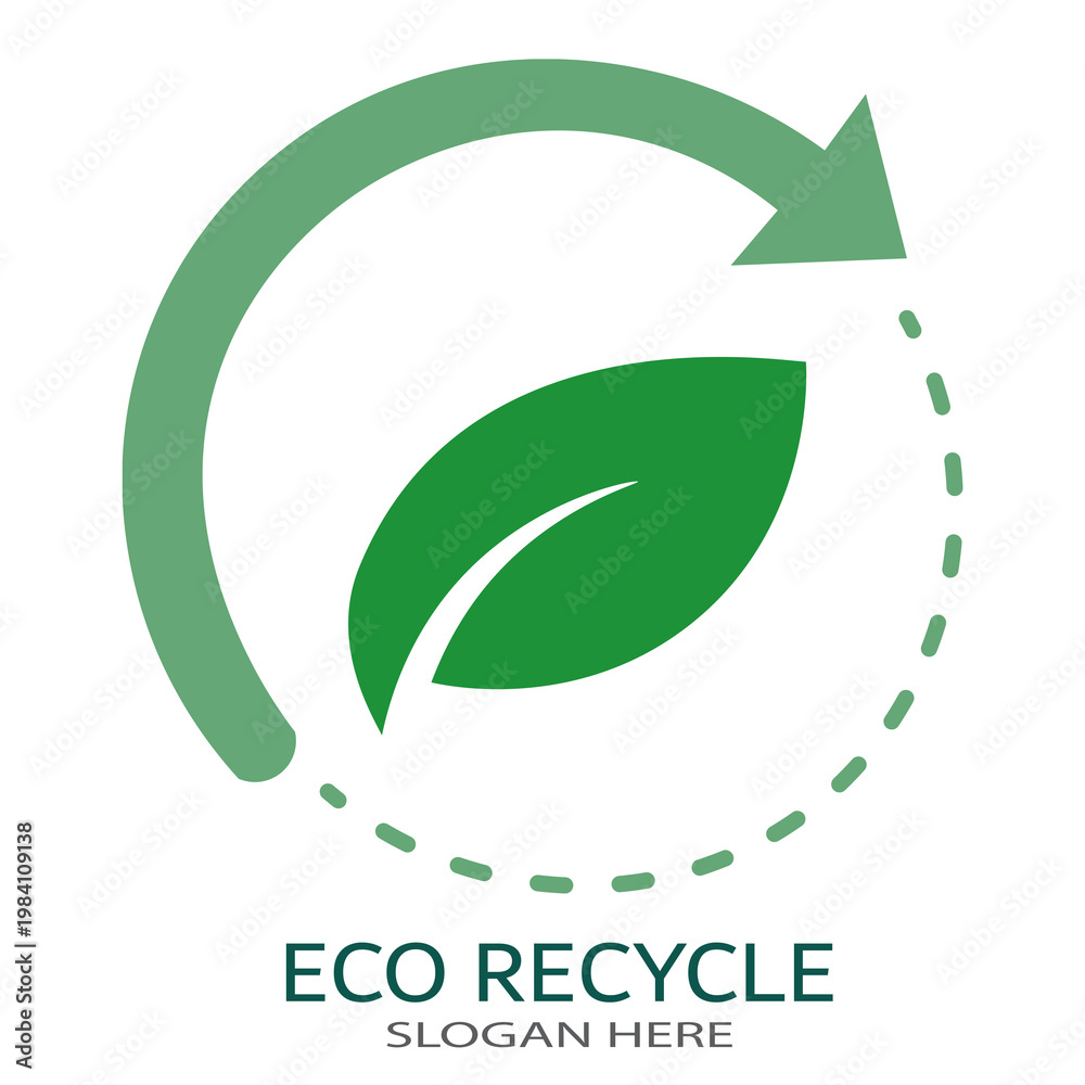 Fototapeta premium eco friendly logo