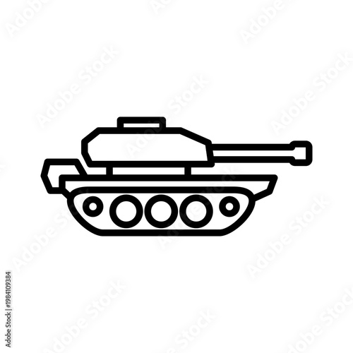 Tank Line Icon