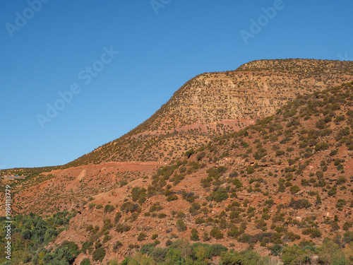 Beautiful nature and Atlas mountains in Morocco