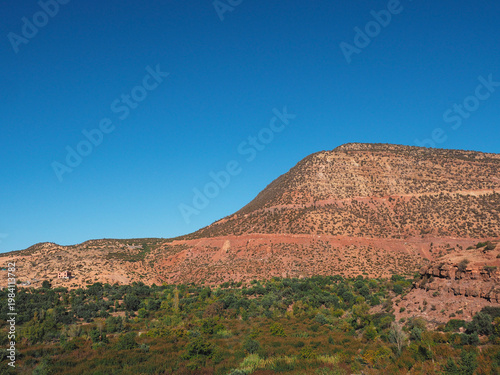 Beautiful nature and Atlas mountains in Morocco