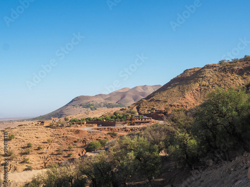 Beautiful nature and Atlas mountains in Morocco