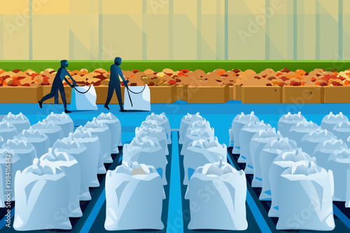 Preparing Food Distribution For Large Community wi