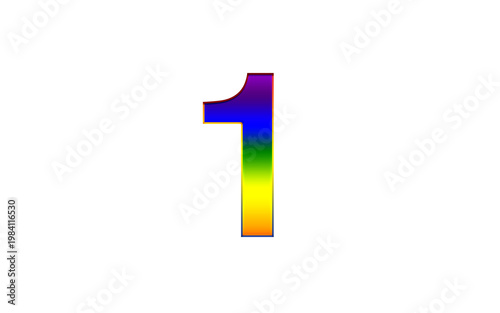 3D Number 1 PNG Rainbow Gradient Glossy One Digit Icon Free Download 3D Number 1 PNG Rainbow Gradient Glossy One Digit Icon - GFXLoad